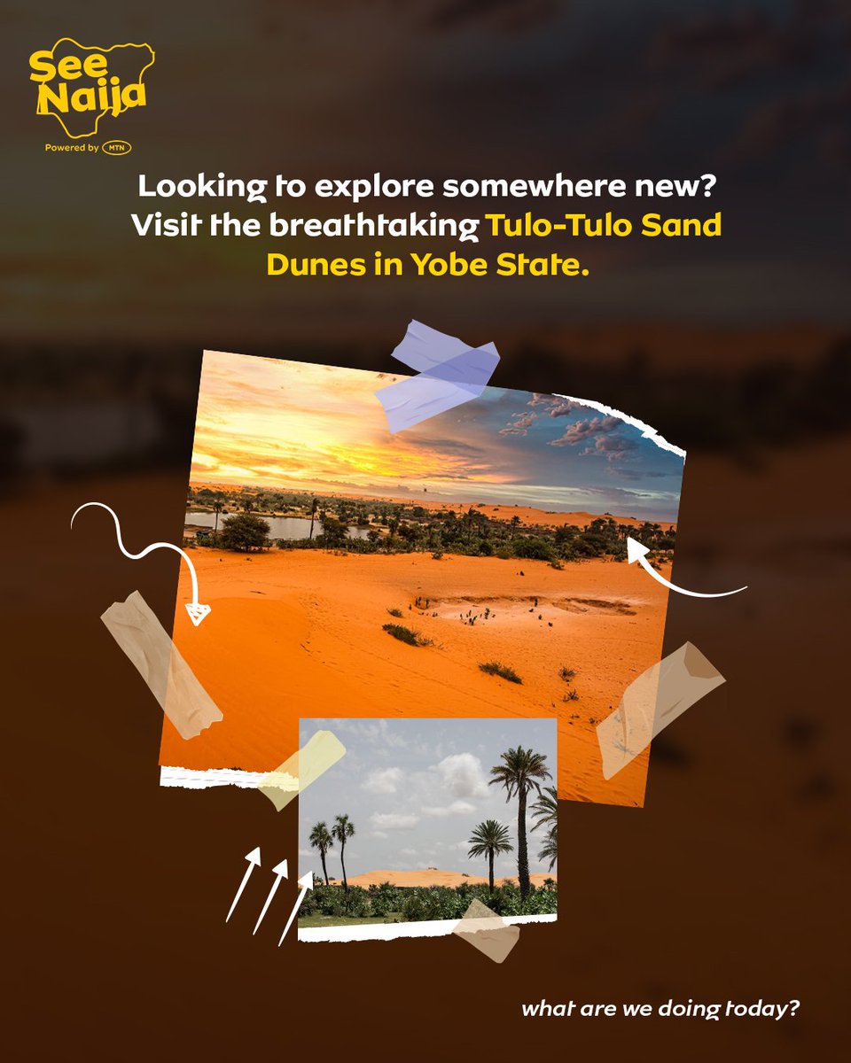MTNNG's tweet image. Surrounded by five majestic hills shaped by ancient sand dunes,
Tulo-Tulo is pure Naija wonder.
A breathtaking destination you won’t forget 🔥
Who has ticked this off their travel list?
#SeeNaija
#SeeNaijaWithMTN
#StayConnected