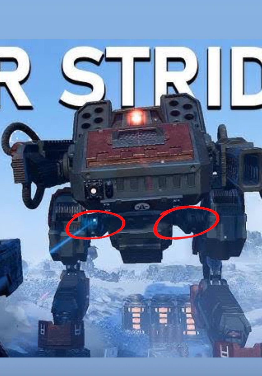TvCthulhu's tweet image. Yo sé que los Wars Striders nos están pateando el culo en Helldivers 2, les dejo otro punto débil que tiene además de la placa trasera