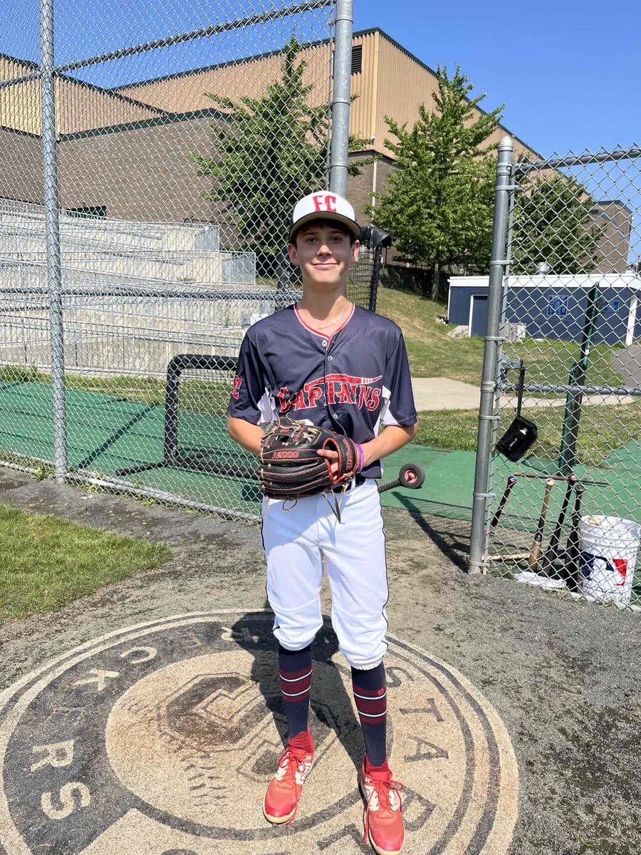 firecrackerbsb's tweet photo. Colonial Clash

Gm 1 final at staples- 
Fairfield county captains- 7
Blue fish travel- 6

Potg
Brayden Cloutier 
5.0 ip, 1 er, 8 ks https://t.co/GReImnVbkF