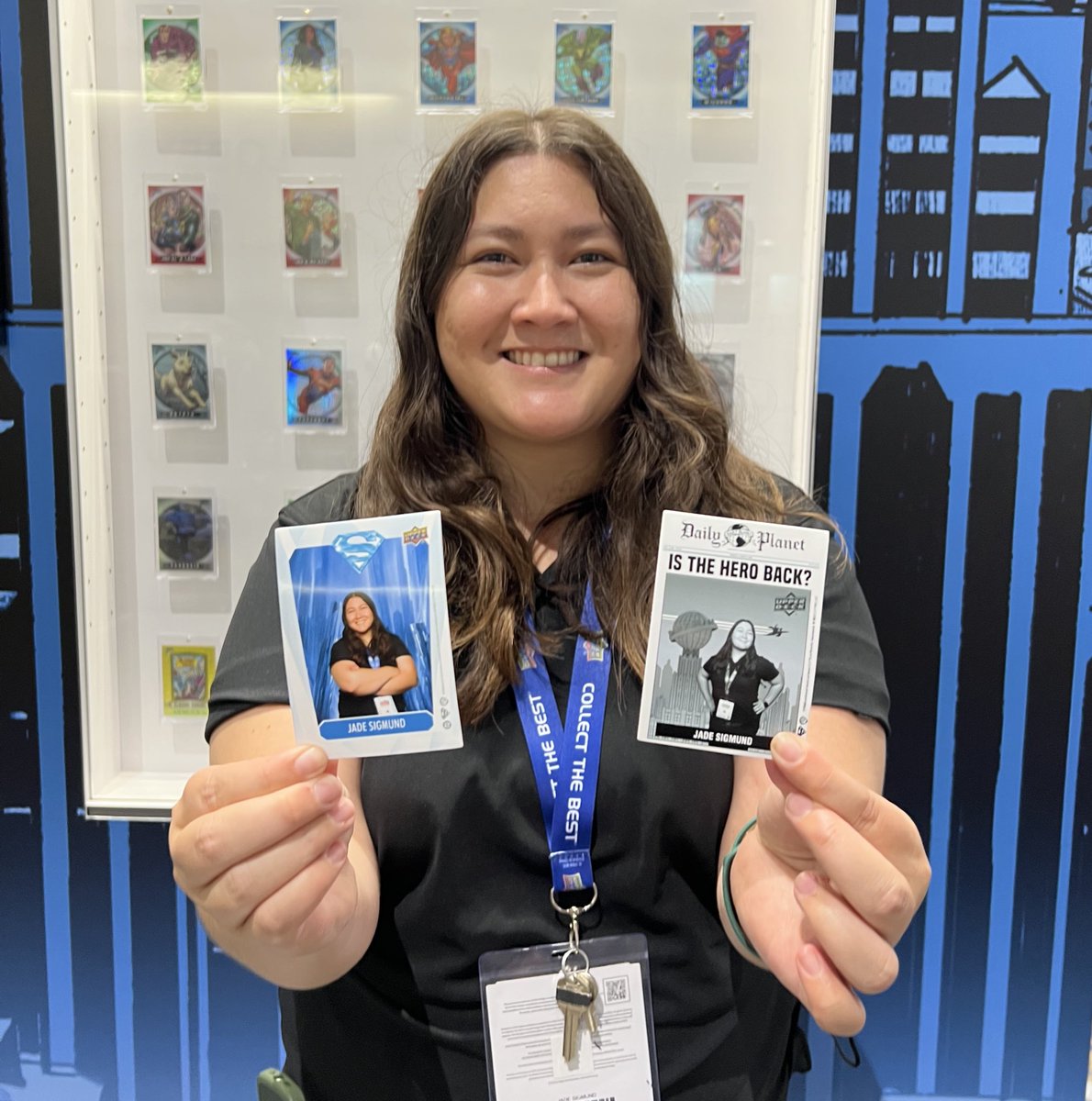 UpperDeckEnt's tweet image. Check out our Superman personalized trading cards at Upper Deck Booth #307!
We’ve also got Neopets and Rush of Ikorr options. The choice is yours! #SDCC