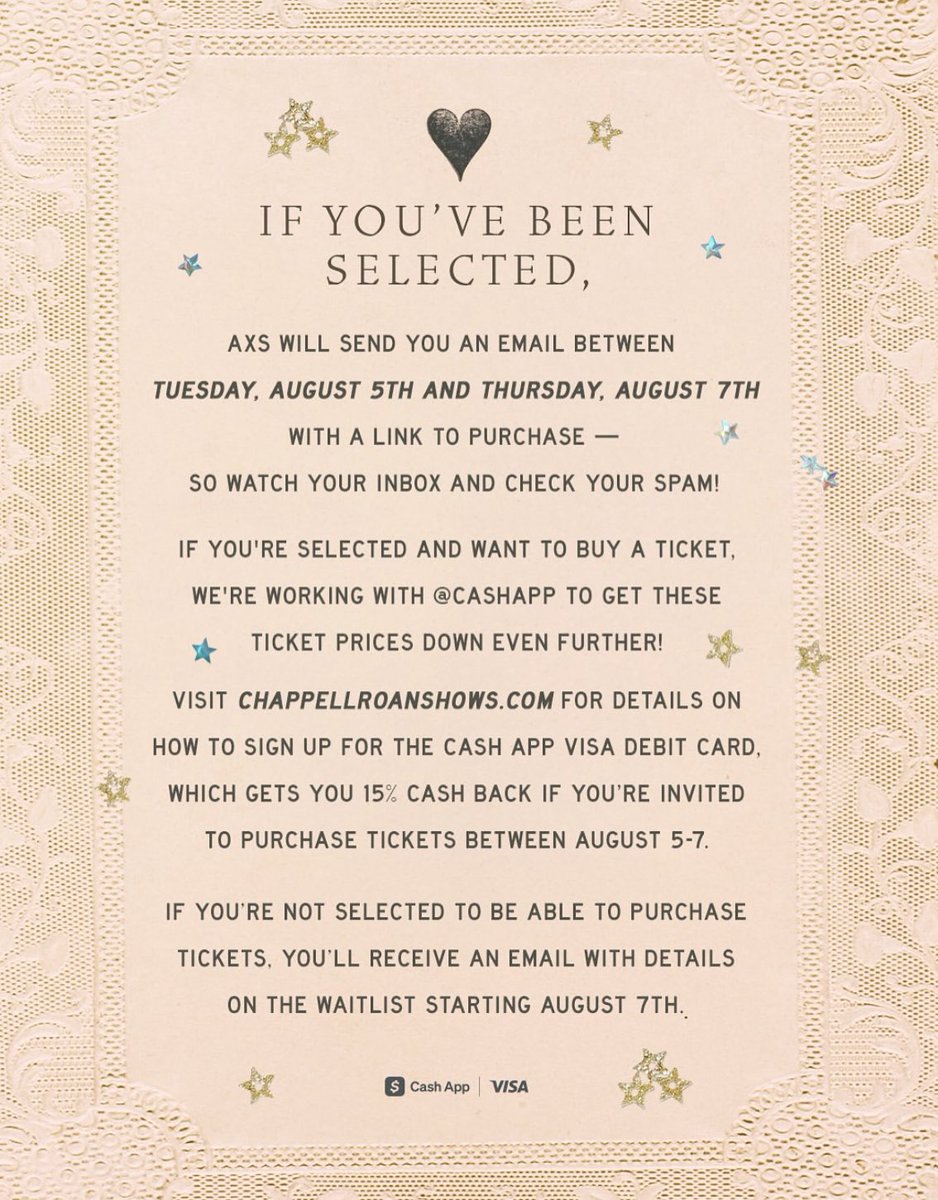 chappellroanPH's tweet image. 🚨 Chappell Roan Fandemonium announces an upcoming ‘Visions of Damsels & Other Dangerous Things Pop-Up Shows’ to New York, Kansas City, and Los Angeles this fall!!!
Proceeds will be donated in support of Trans youth. 🏳️⚧️
For more details, visit ⬇️
chappellroanshows.com