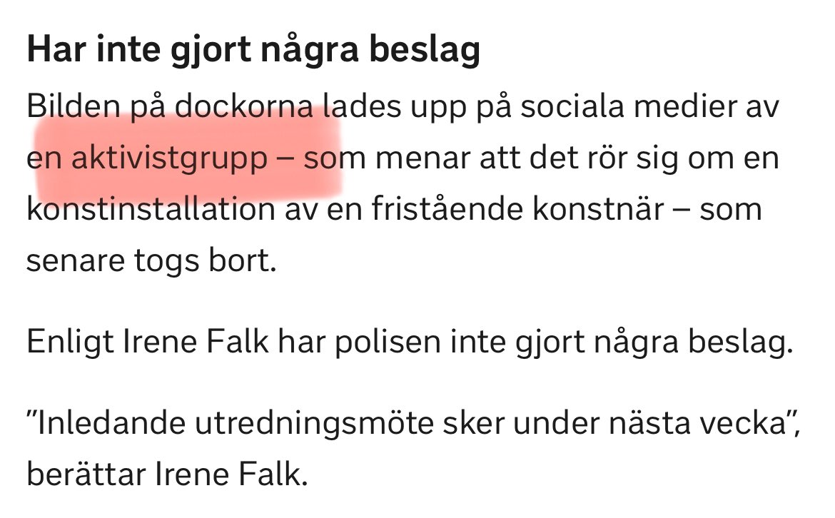 Mats Skogkär 👌 (@skogkar) on Twitter photo Hade judedockorna i Umeå hängts upp av nazister hade <a href="/svtnyheter/">SVT Nyheter</a> inte dolt vilka de var genom att kalla dem aktivistgrupp. Public service ideologiska agenda visar sig i snart sagt varje inslag. Hade judedockorna i Umeå hängts upp av nazister hade <a href="/svtnyheter/">SVT Nyheter</a> inte dolt vilka de var genom att kalla dem aktivistgrupp. Public service ideologiska agenda visar sig i snart sagt varje inslag.