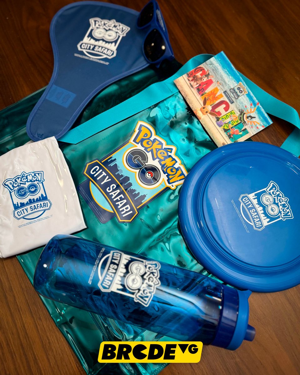 BRCDEvg's tweet image. ¡Nuestros amigos de @PokemonGoAppLA nos enviaron estos regalos para celebrar el regreso del City Safari a México! 📱🏖️
Recuerden que el City Safari de Pokémon Go se celebrará en Cancún el próximo 27 y 28 de septiembre. Podrán capturar al Eevee con sombrero y más 🔆🌊