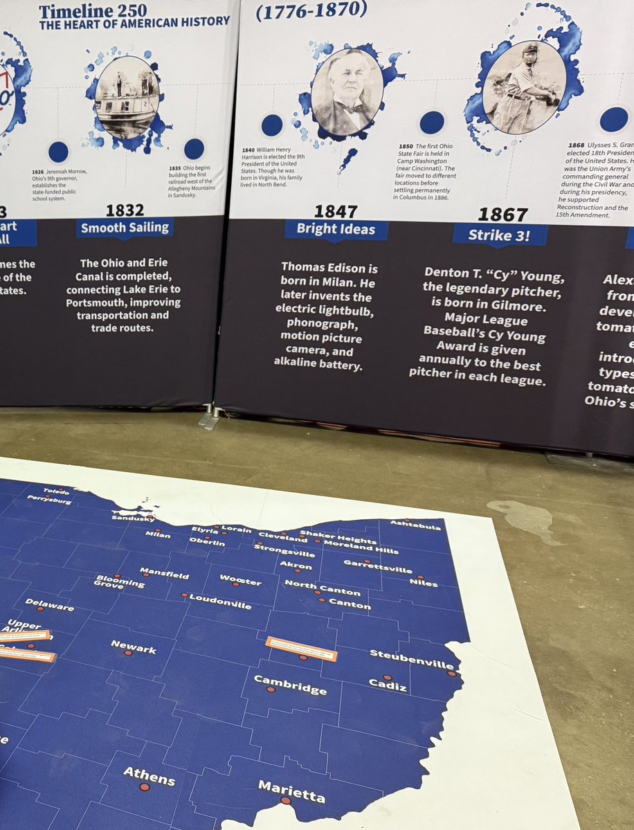 Every day is a great day at the <a href="/OhioStateFair/">Ohio State Fair</a>! We welcomed <a href="/LtGovJimTressel/">Lt. Governor Jim Tressel</a> to our booth in the Lausche Youth Exploration Space and shared our exhibit featuring Ohio history. Thank you, Lt. Governor Tressel! 
 
Plan your visit: ohiostatefair.com
