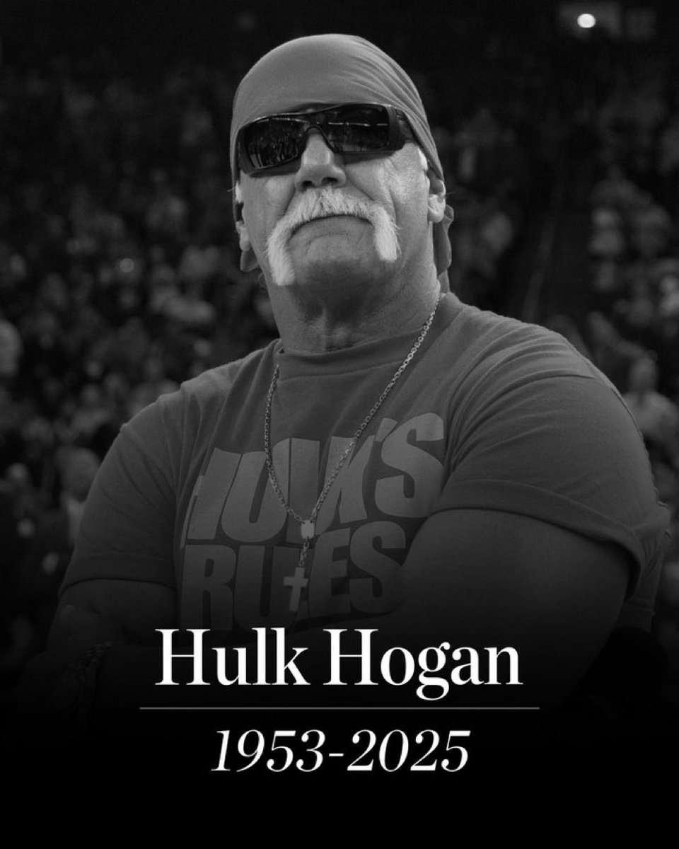 Hulk Hogan has passed away at the age of 71 😔