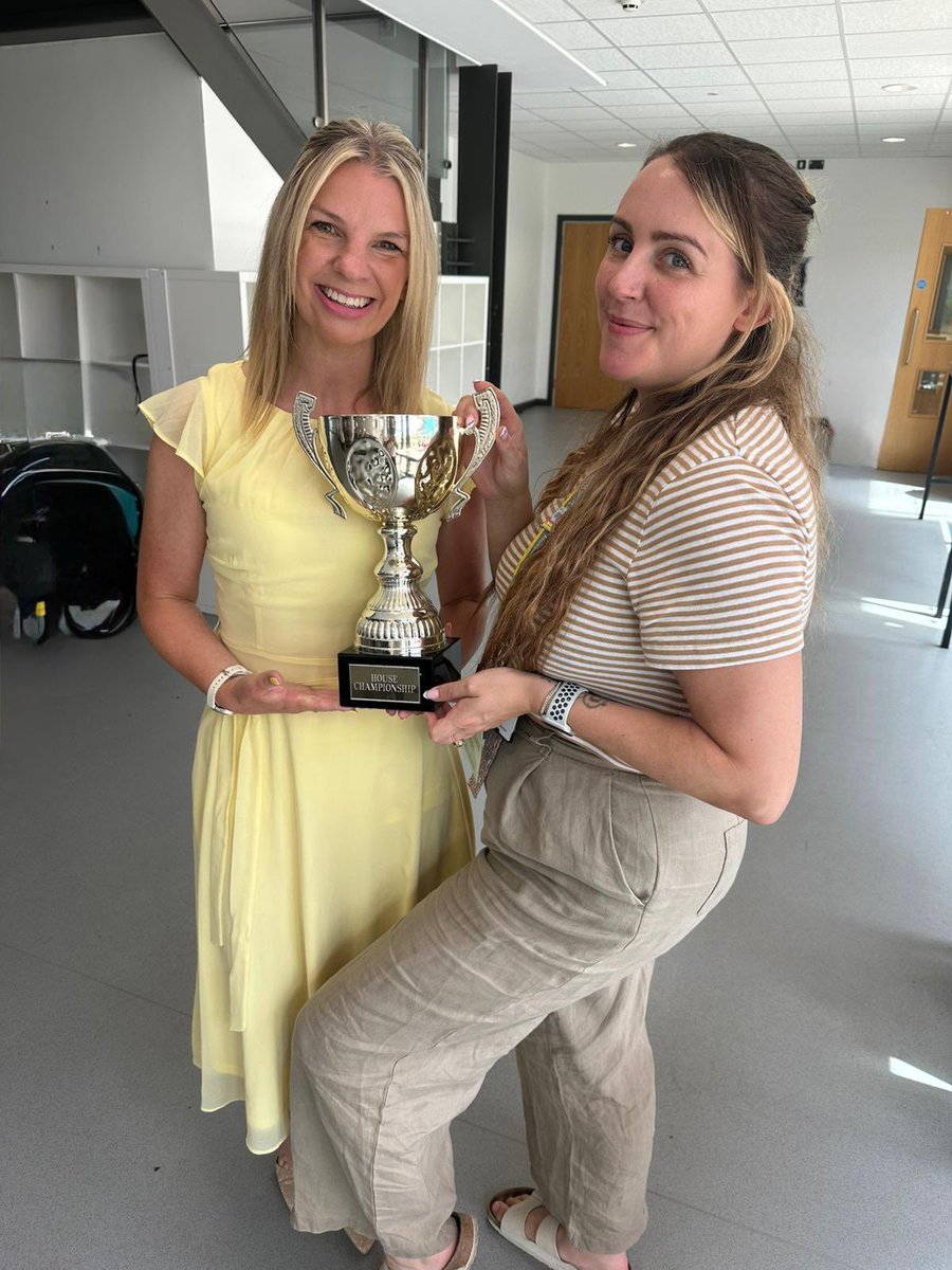 Second school we’ve worked at together, and we’re finishing the year as house champs! Dream team reunited 🖤