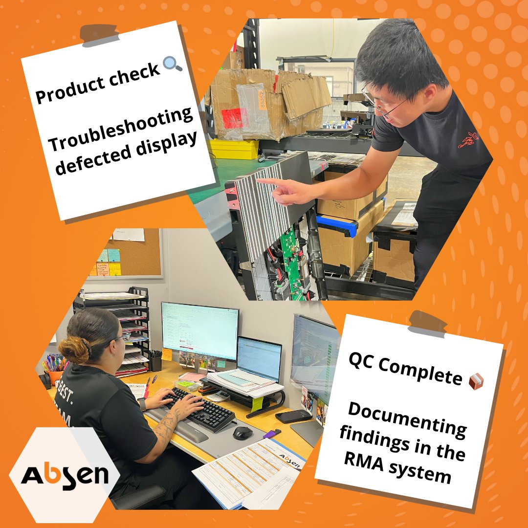 1/2 
They don’t wear capes, but they do save the day. 🛠️

From check-in to inspection, repair to return — our Absen RMA team works behind the scenes to keep your gear up and running.
📸 Scroll through to see how it all comes together.
#CustomerCare #LEDDisplays