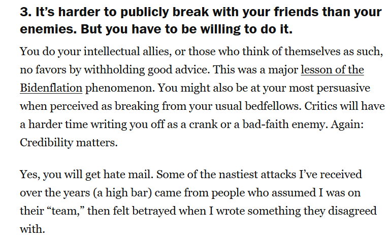 Jessica Riedl 🧀 🇺🇦 (@jessicabriedl) on Twitter photo As she leaves the Washington Post, <a href="/crampell/">Catherine Rampell</a> wrote an impressive farewell column with tips for aspiring columnists. My favorite tip - which I can relate to during the tax, DOGE, & tariff debates - discourages getting captured by your audience and just doing partisan fan service. As she leaves the Washington Post, <a href="/crampell/">Catherine Rampell</a> wrote an impressive farewell column with tips for aspiring columnists. My favorite tip - which I can relate to during the tax, DOGE, & tariff debates - discourages getting captured by your audience and just doing partisan fan service.
