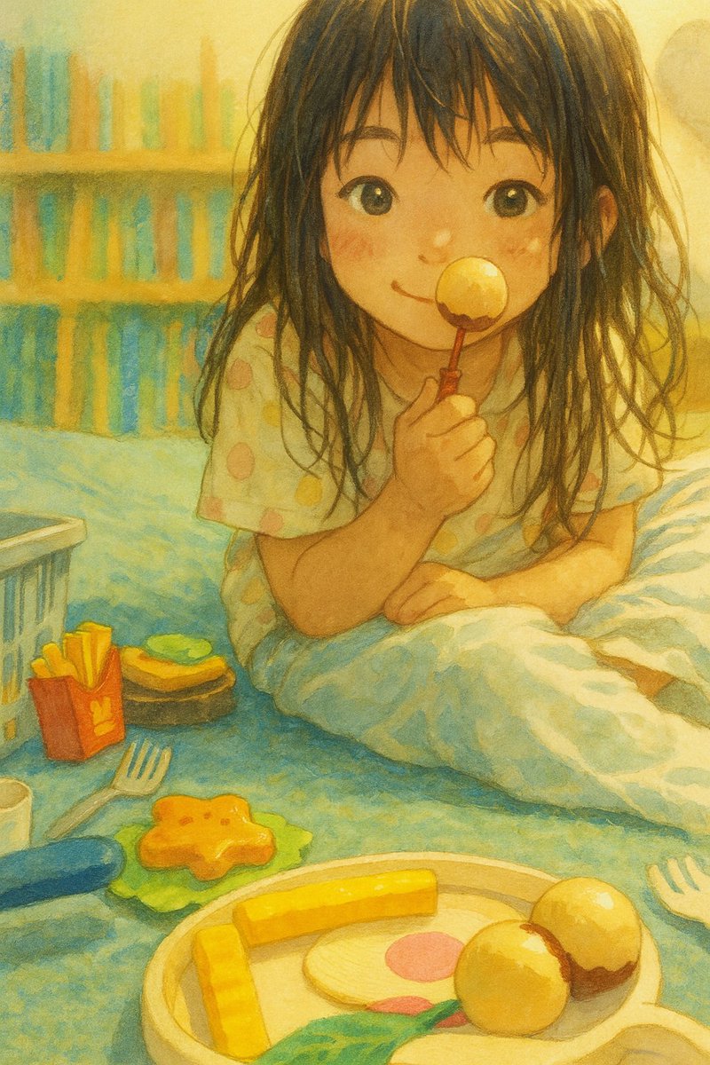 summer_tree777's tweet image. 下の娘がおもちゃのたこ焼きを使って、ひっくり返す練習を毎日しています。意識が高い。
なお、本番はまだまだ難しい様子。
#子育て