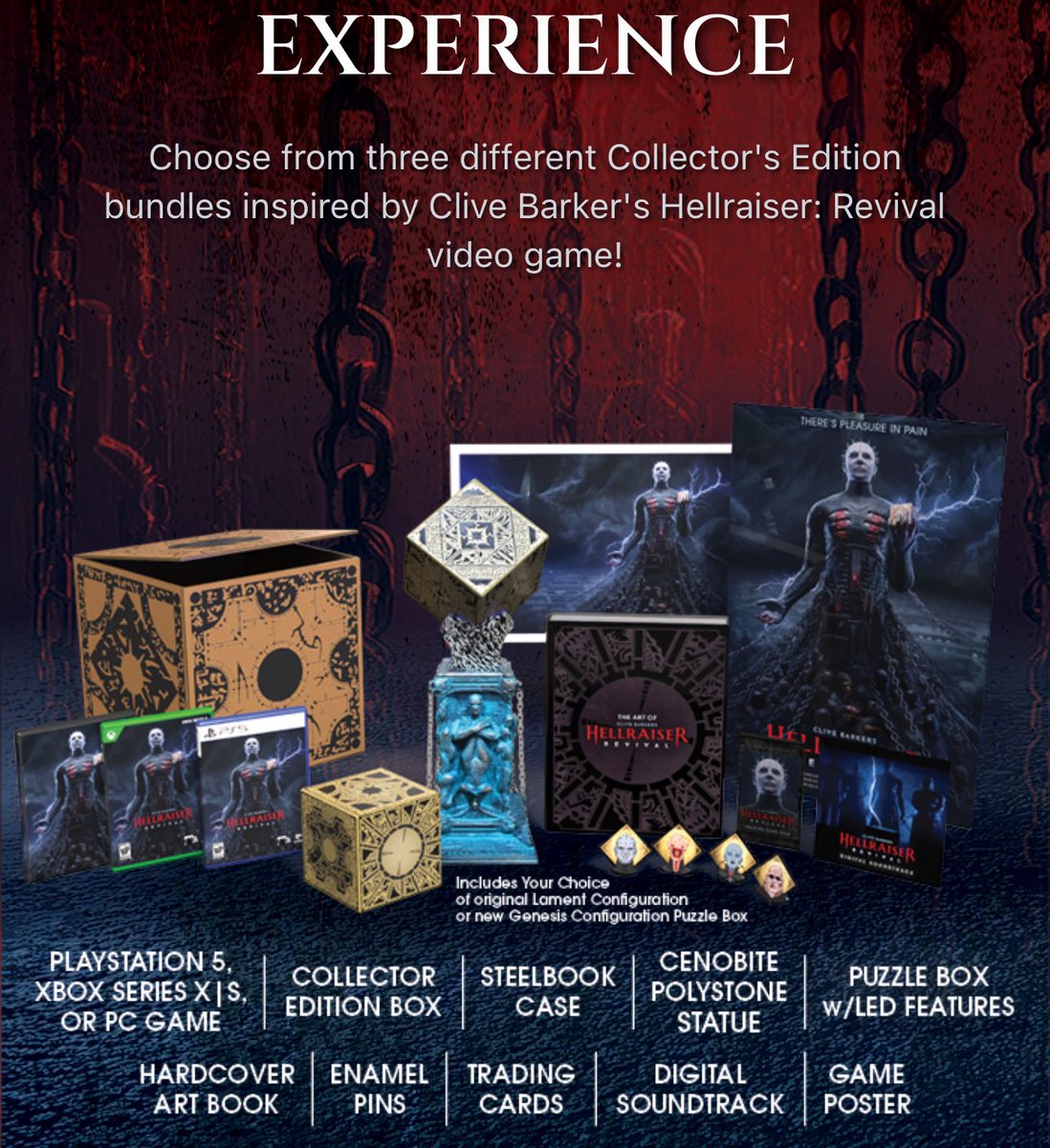 I’ve never purchased a collectors edition of a game. 

My soul needs this. 

<a href="/HellraiserGame/">Clive Barker's Hellraiser: Revival</a> 💀