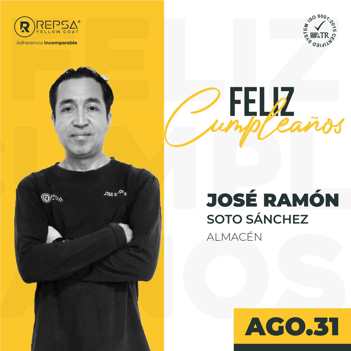 Repsapvc's tweet photo. ¡Muchas felicidades, Ramón! Hoy celebramos no solo tu cumpleaños, sino también el gran compañero y profesional que eres dentro del equipo REPSA. Tu entrega, experiencia y actitud positiva hacen una gran diferencia cada día.

#FelizCumpleaños #TalentoREPSA #TrabajoEnEquipo https://t.co/tpivJdk9eF