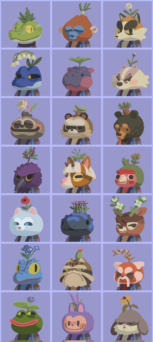 Today <a href="/perena/"></a> launched a bespoke 1/1 PFP collection!

Perenimals!

These went out as gifts today to some of our biggest supporters! 🪻