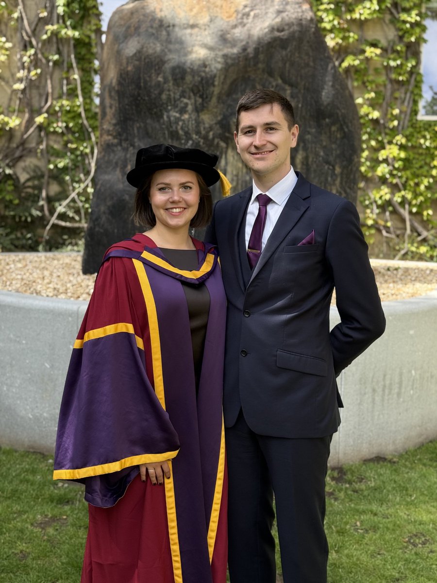 GerlachTabea's tweet photo. A day to celebrate and be proud - it was an honour to wear the Manchester doctoral gown! Thank you to supervisors, family, friends and colleagues who have become friends! I am excited for the journey ahead! https://t.co/A8CLNgENwe