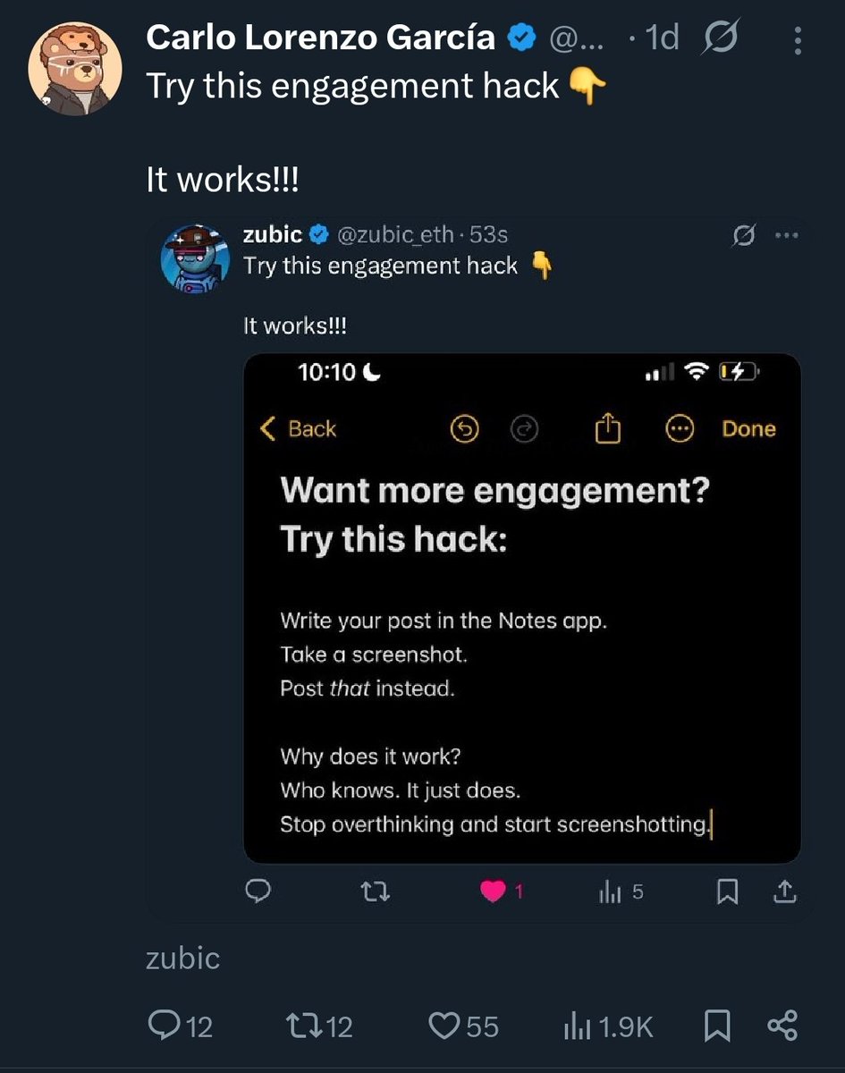 Crono1000's tweet image. Try this engagement hack 👇

It works!!!