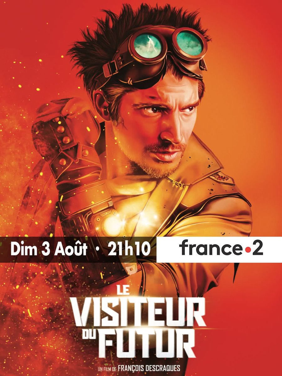 #LEVISITEURDUFUTUR, le premier film de François Descraques, adapté de l'univers de sa webserie, sera diffusé début août sur FRANCE 2 !

➡️ RDV Dimanche 3 août à 21h10 🔥

Après un très beau succès au cinéma, on espère (et son public aussi), une suite 😉 ! 

<a href="/levisiteurfutur/">Le Visiteur du Futur</a>