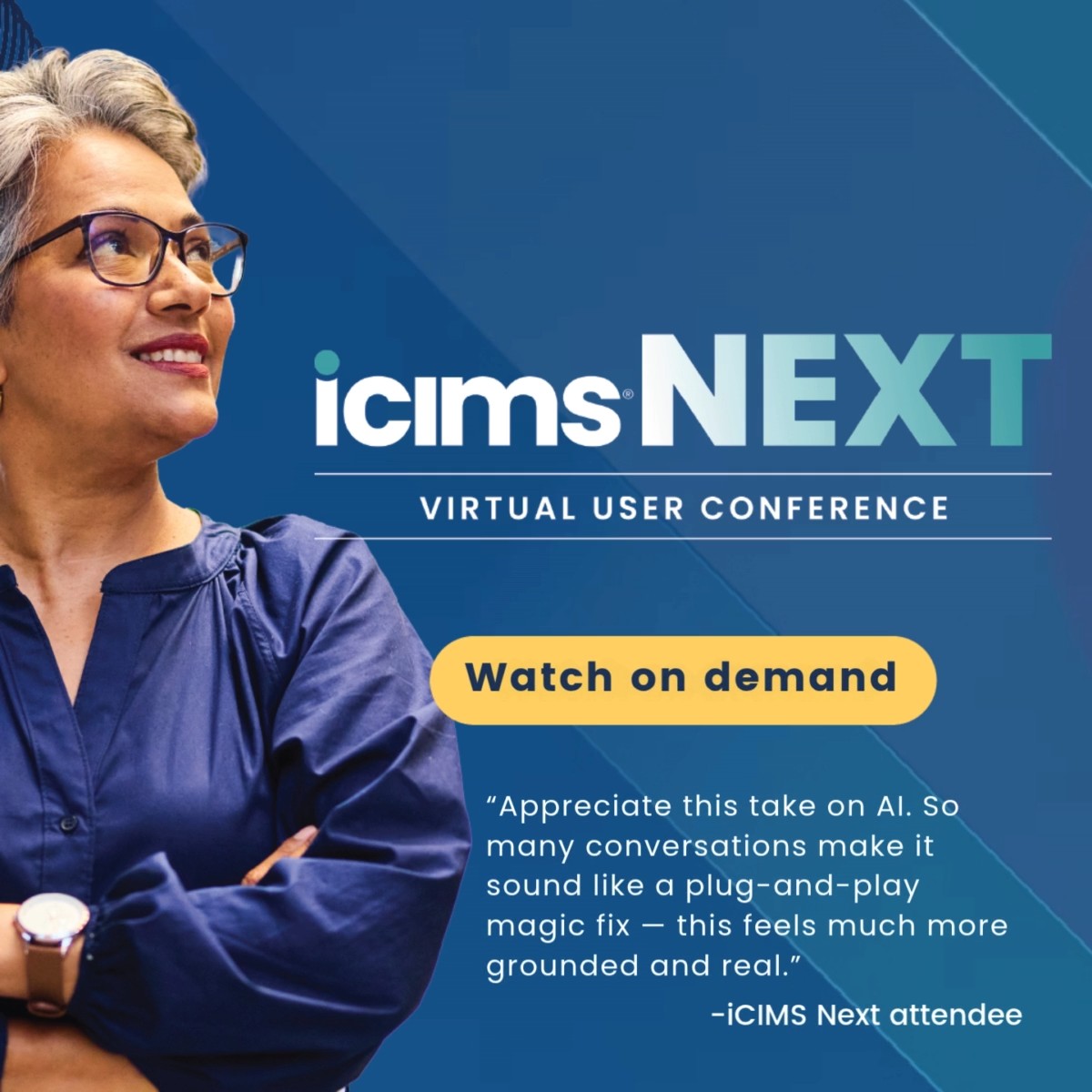 Grab your headphones, charge your laptop and get ready to experience the future of talent acquisition 🔮
 
ALL sessions from our virtual user conference, iCIMS Next, are now available on demand. 📺
 
🔓Unlock your expertise and watch today: okt.to/Kb4s5N