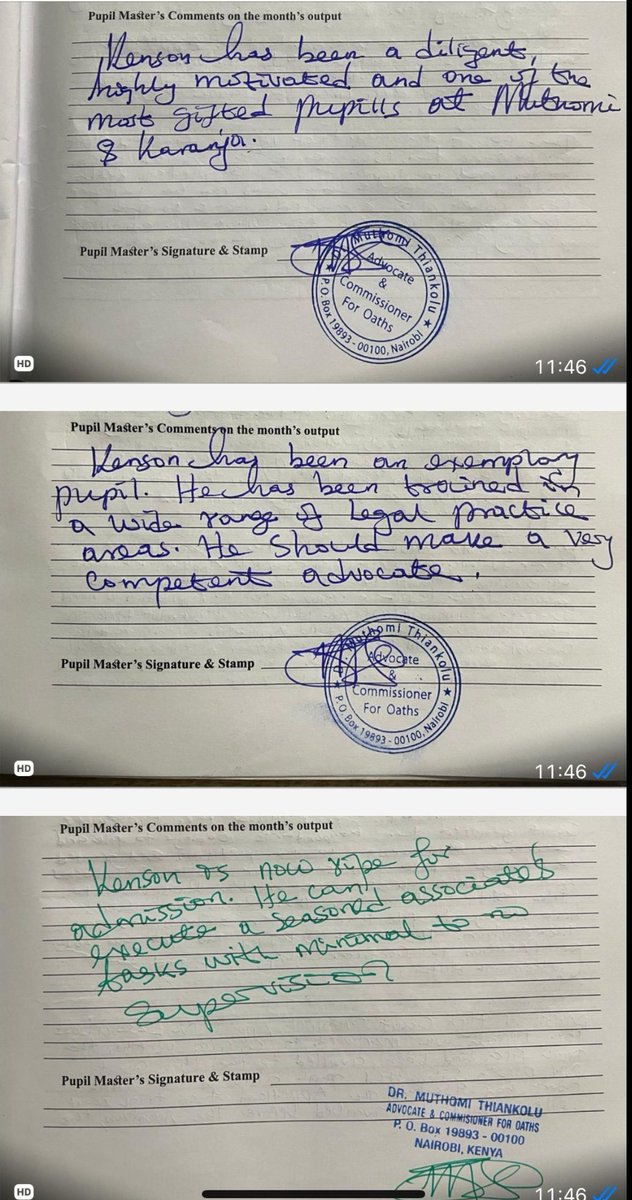 KensonMutethia's tweet image. So glad to have successfully completed my 6 months of pupilage under amazing tutelage, submitted my workbook and cleared with KSL.
ATP has certainly been a worthwhile thrill. Totally recommend 😅