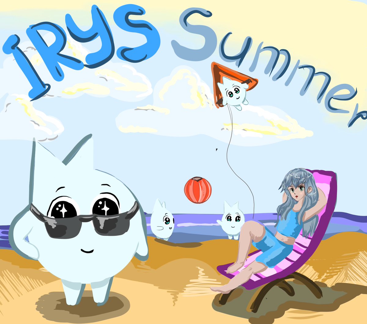 miketwinks's tweet image. Spirite and Iryna are stretched out on the beach, soaking in the sun ⛱️
a few spirits are tossing a ball nearby. one’s floating like a kite, just vibing in the breeze.
summer looks perfect.
but behind the scenes, the irys team is absolutely cooking.
and if you’ve been paying…