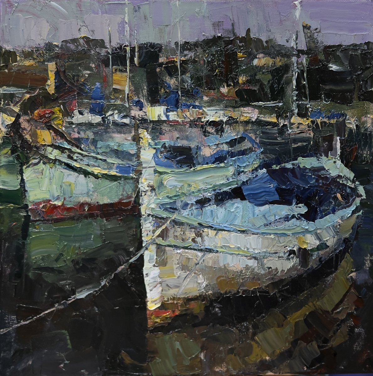 TadRetz's tweet image. "Cap-Ferrat, France" 16x16in. oil on canvas. Recent one sent to Mockingbird Gallery, Bend, OR.