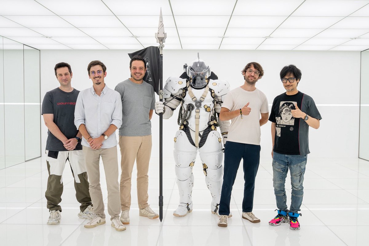 JVCom's tweet image. Clair Obscur x Death Stranding
L'équipe de Sandfall a rendu visite à Hideo Kojima dans son studio. 🥰