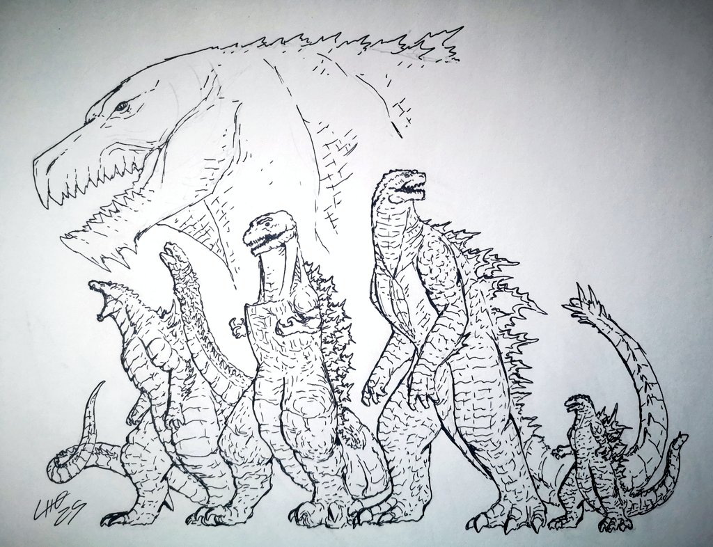 Kaiju_Freak_v2's tweet image. Reiwa era of Godzilla tribute drawing (this took forever 💔🥀)
#godzillafanart #godzillaart #GxK #GodzillaxKong #ShinGodzilla #MinusOne