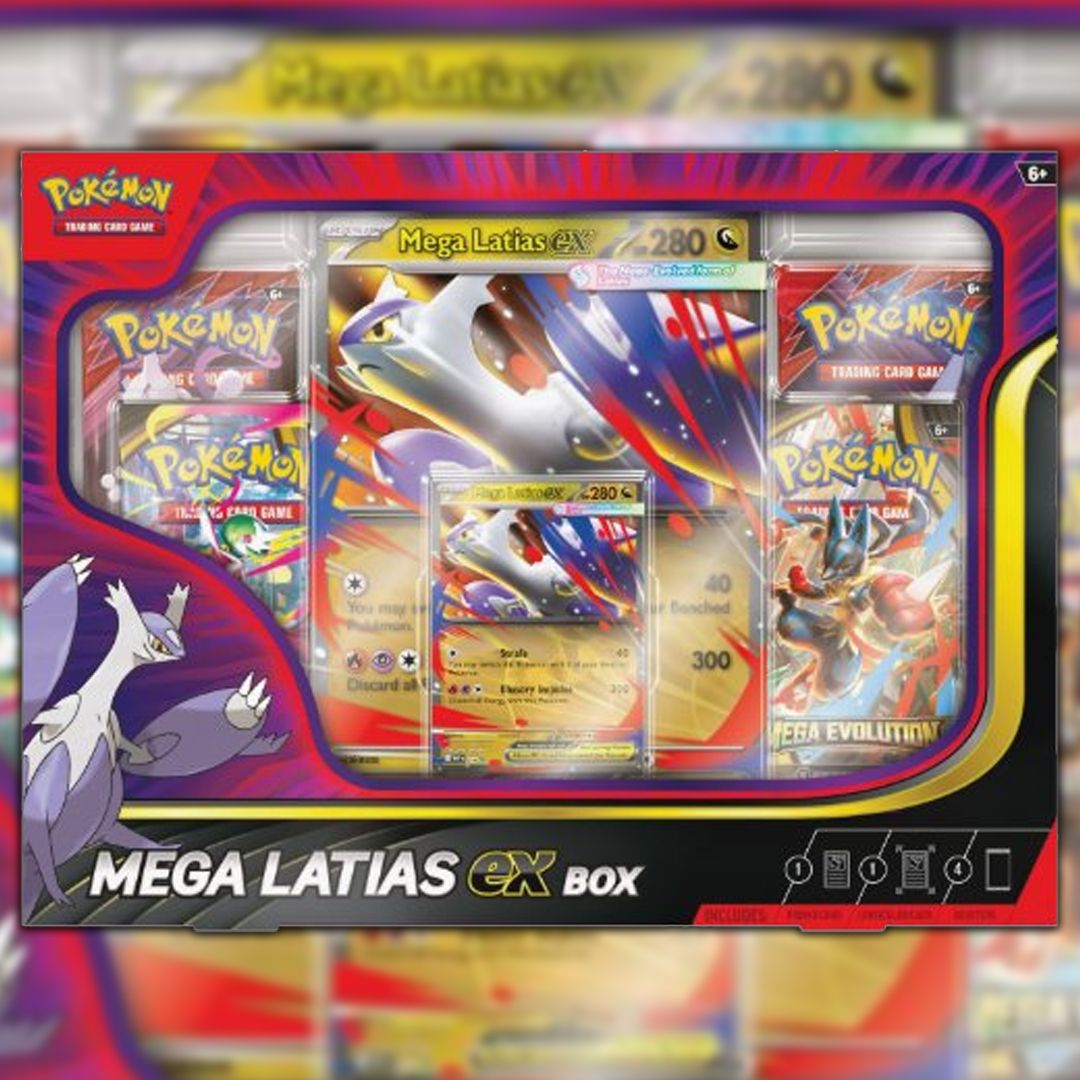 magicmadhouse's tweet image. Mega Latias ex box REVEALED
2x Mega Evolution Booster Packs
2x Destined Rivals Booster Packs