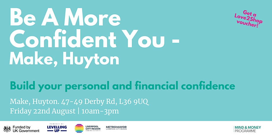 The Women's Organisation (@thewomensorg) on Twitter photo We're very excited to bring our trademark women's confidence programme to <a href="/MakeHuyton/">Make Huyton Village</a> in August!
Join our confidence coach Roz to work on your confidence, future goals and financial wellness.
Enrol here 👇 #ConfidenceGoals
eventbrite.co.uk/e/be-a-more-co… We're very excited to bring our trademark women's confidence programme to <a href="/MakeHuyton/">Make Huyton Village</a> in August!
Join our confidence coach Roz to work on your confidence, future goals and financial wellness.
Enrol here 👇 #ConfidenceGoals
eventbrite.co.uk/e/be-a-more-co…