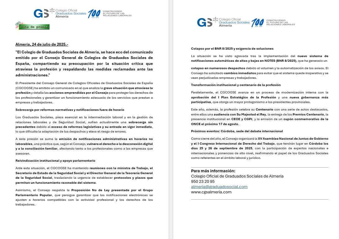 Graduados Sociales (@cgsalmeria) on Twitter photo 