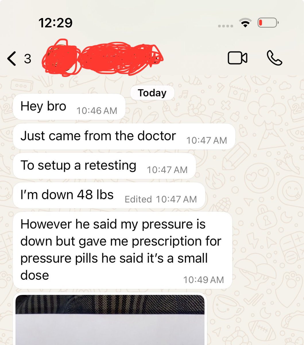 whitfieldlewis6's tweet image. I should play it safe. Stay quiet. Don’t mess up the algorithm by talking about diet.

But I can’t help it.

📱Just got this from a friend:

“Down 48 lbs. BP is lower too. Doc still gave me a small dose of meds.”

My friend represents the average patient I see in stroke clinic.…