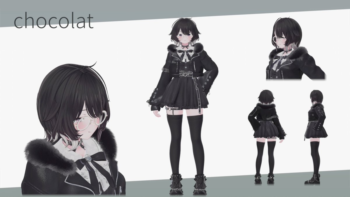 toss_vr's tweet image. ショコラちゃん改変二種盛り合わせ🍫🍫
改変幅広すぎてなんかもう凄い子だ...