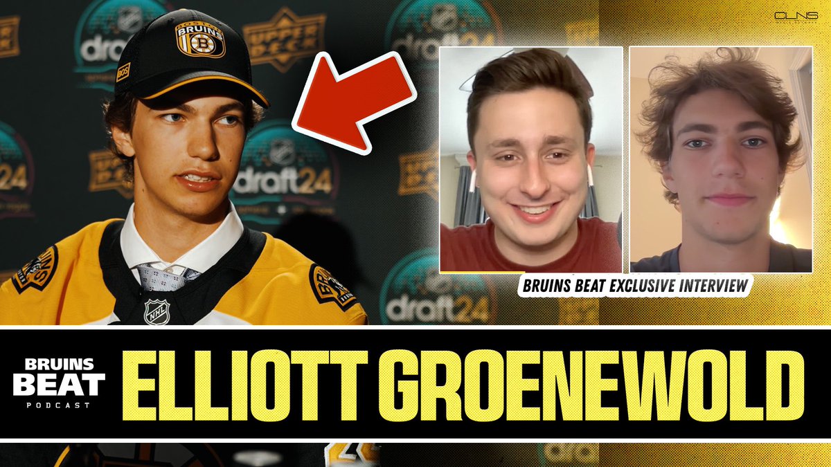 BruinsCLNS's tweet image. 🚨BRAND NEW BRUINS BEAT🚨
@EvanMarinofsky has a great conversation with Bruins 2024 Draft Pick Elliott Groenewold about being drafted by his favorite team growing up & they discuss what it was like growing up in Vermont!
📺: youtu.be/iy7ZN-DiED8?si…