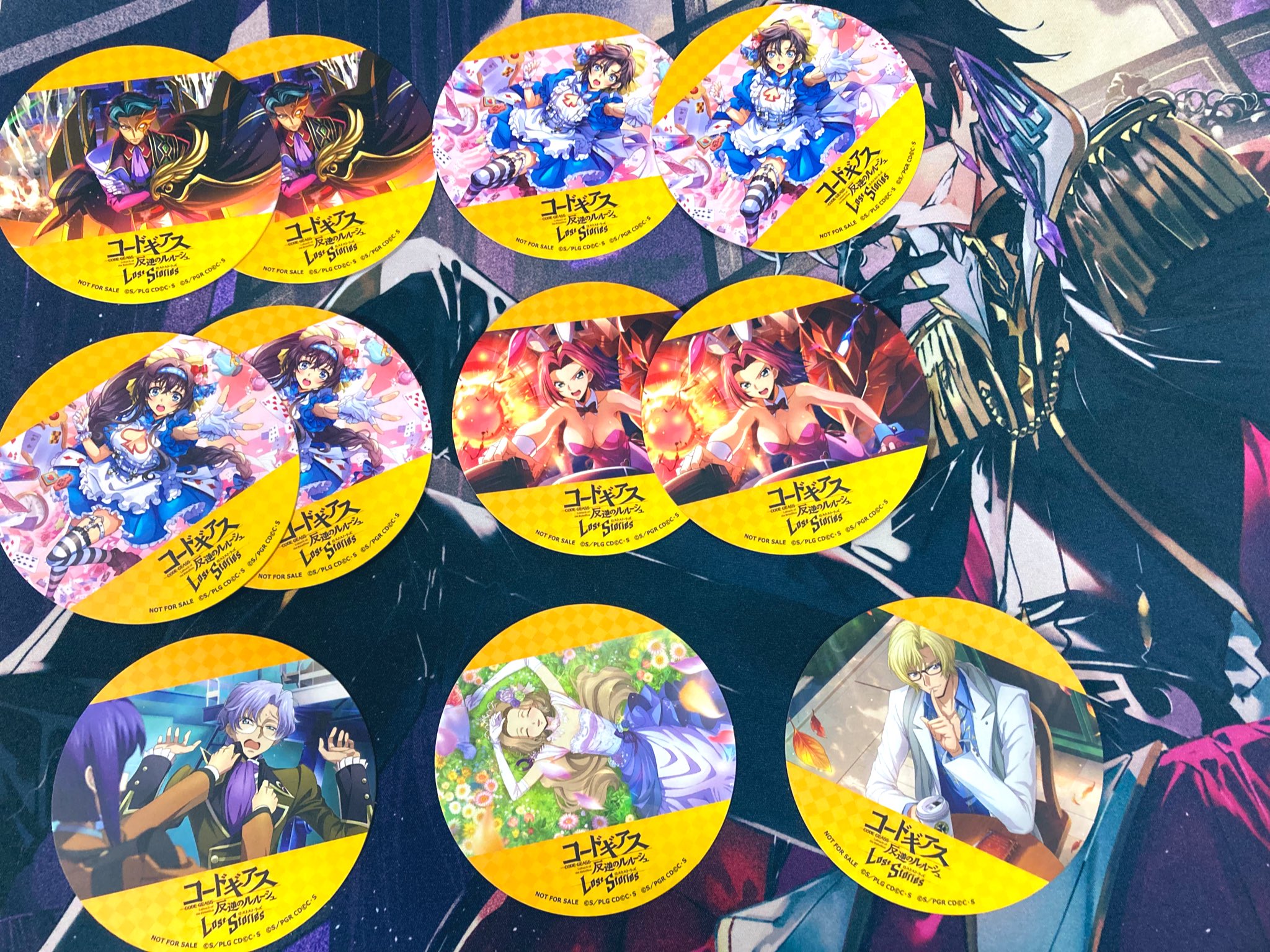 コードギアス コースター パブロ 特典 チーズタルト 全15種コンプ コードギアス コースター パブロ 特典 チーズタルト 全15種
