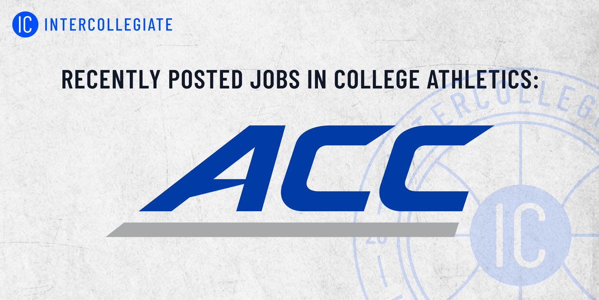 🚨 There are currently 137 jobs available in <a href="/theACC/">The ACC</a>!

In honor of <a href="/ACCFootball/">ACC Football</a> media days, we'll highlight some of the new jobs in the replies below ⤵️

View all jobs here ➡️ tinyurl.com/IChomepage