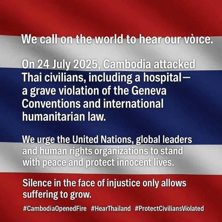 xeriesjame_art's tweet image. Thailand did not start the war
as some media reported.
I pray that this war ends soon.
#CambodiaOpenedFire