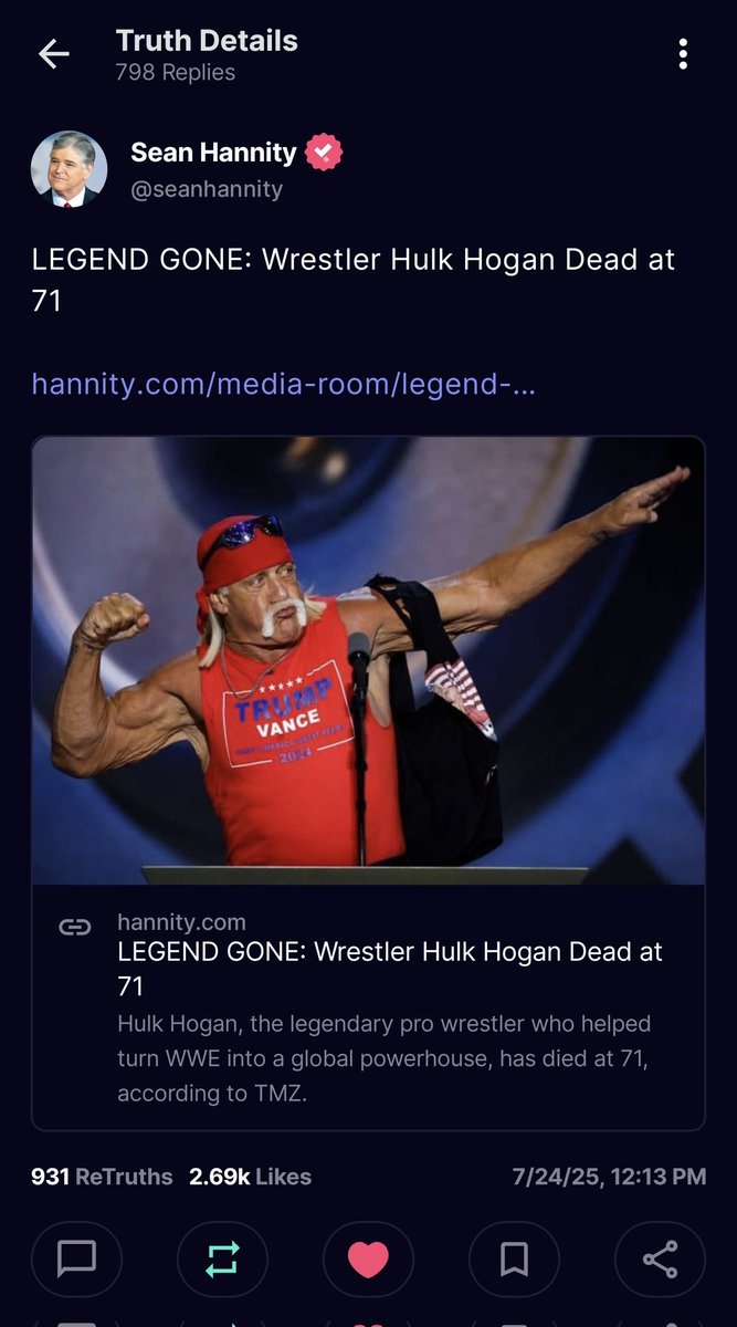 Goodnight legend 😭