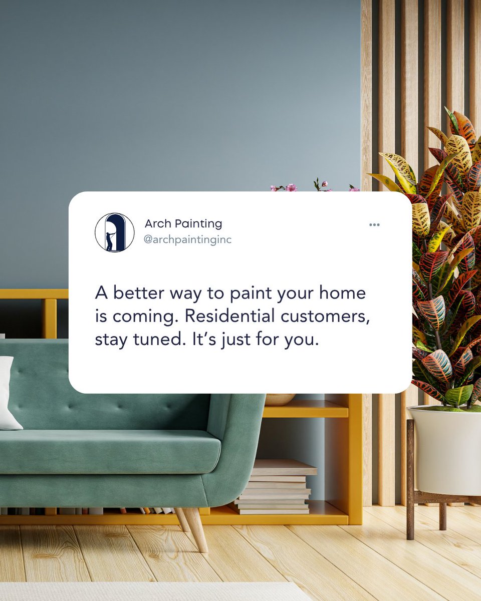 ArchPainting's tweet image. Something NEW is coming to Arch Painting… And it’s just for our residential customers. #comingsoon