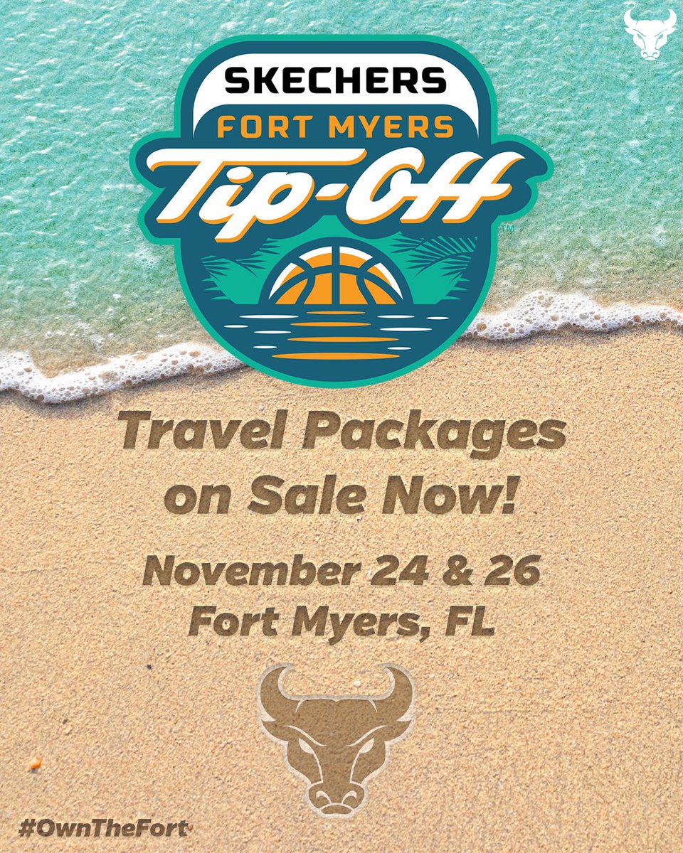 UBuffaloMBB's tweet image. 𝙅𝙤𝙞𝙣 𝙩𝙝𝙚 𝘽𝙪𝙡𝙡𝙨 𝙞𝙣 𝙁𝙤𝙧𝙩 𝙈𝙮𝙚𝙧𝙨!🏖️🏀
🔗: fortmyerstipoff.com/team/buffalo/
#ALLinGRIT🤘 | #UBhornsUP