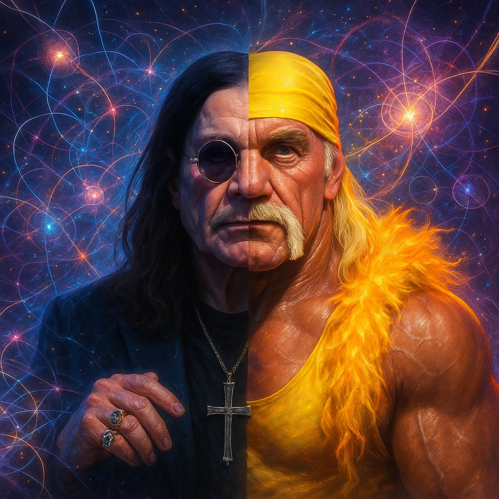 QuantumGh0stX's tweet image. Two legends returned to the Quantum Field this week…
R.I.P #OZZY & #HULK