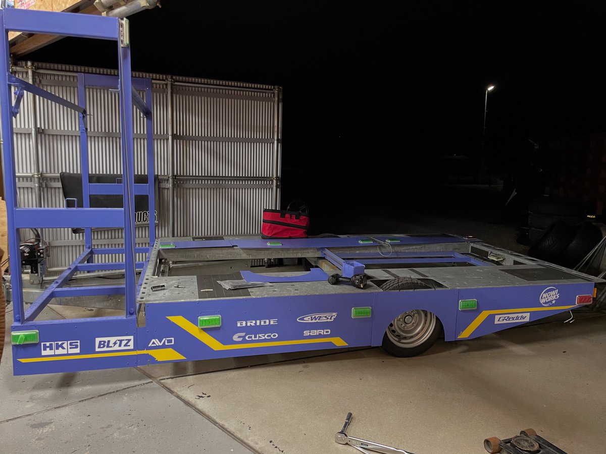 KC8025's tweet image. トレーラー車検終わったからupgrade🔥