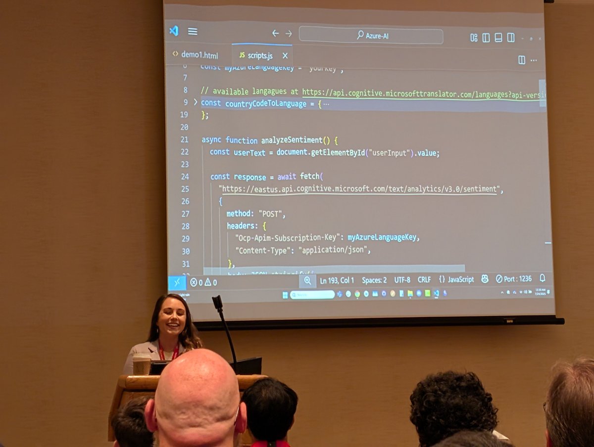 techdufus's tweet image. Fun talk about AI-Powered Gamification for the web at @ConferenceNE by @c_yatteau.
But PLEASE, I need a trigger warning before you flash VSC*de...
I use @neovim_btw