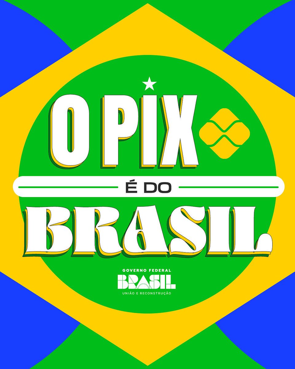 O Brasil é dos brasileiros 
BRASIL SOBERANO 
O PIX É NOSSO