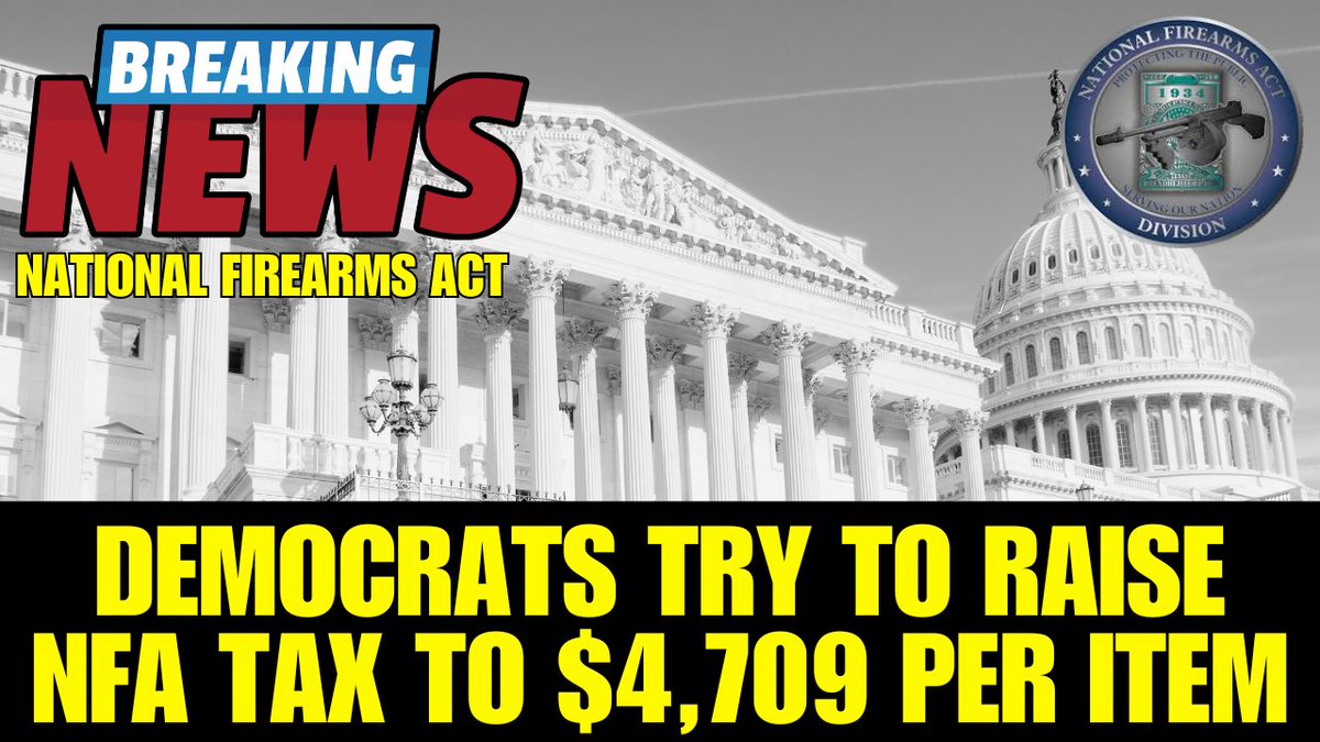 Guns_Gadgets's tweet image. ATTENTION! Democrats Try To Raise NFA Tax To $4,709 Per Item!
youtu.be/-wJFRYNel2M
