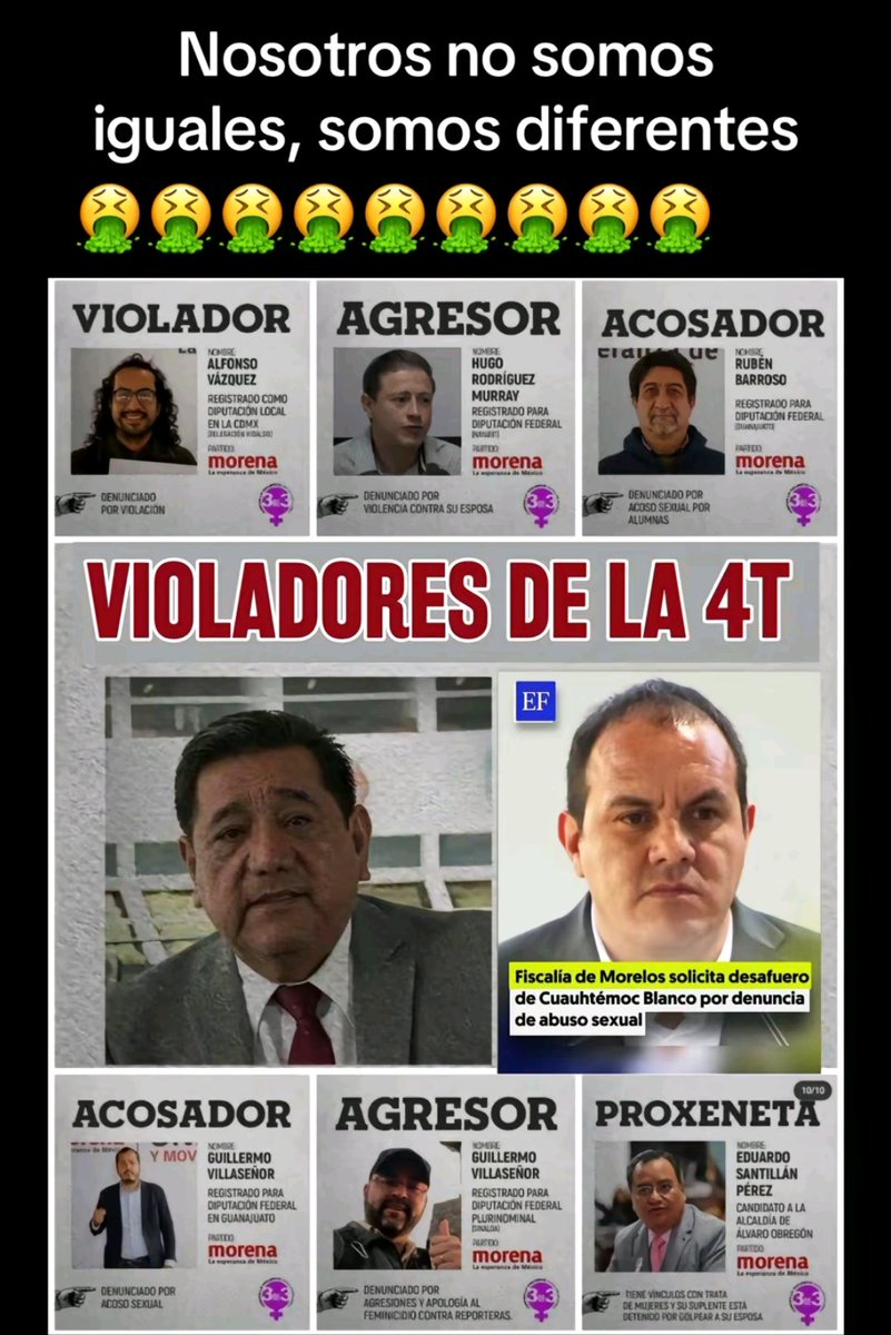 <a href="/SheilaMMSG/">Sheila 🐦=𝕏</a> <a href="/Hans2412/">Hans Salazar 🇲🇽🇵🇸</a> <a href="/Claudiashein/">Claudia Sheinbaum Pardo</a> <a href="/FelixSalMac/">Félix Salgado Macedonio</a> <a href="/cuauhtemocb10/">Cuauhtémoc Blanco</a> <a href="/adan_augusto/">Adán Augusto López H</a> <a href="/amlopezbeltran/">Andres Manuel Lopez Beltran</a> <a href="/CH14_/">Javier “Chicharito” Hernandez</a> Buen punto! 😃