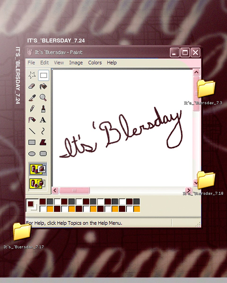 File &gt; Save As &gt; It's_'Blersday_7.24 🎨 #ItsBlersday