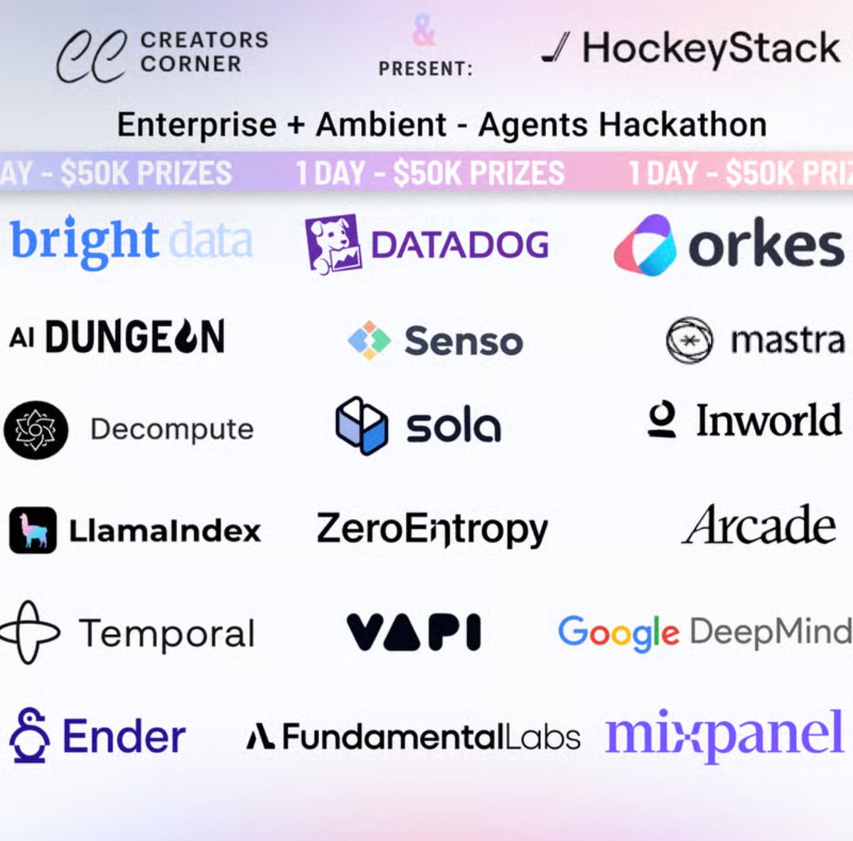 DecomputeAI's tweet image. 🚨 Calling all builders in SF! $50K up for grabs! 🚨
We’re thrilled to sponsor the A2A Agents Hackathon in SF!
💥 Build on-device AI agents with the Blackbird SDK
🧠 Multimodal, fast, secure, insanely powerful
🏆 Judged by Decompute’s own @hinadixit
🎯 Sign up:…