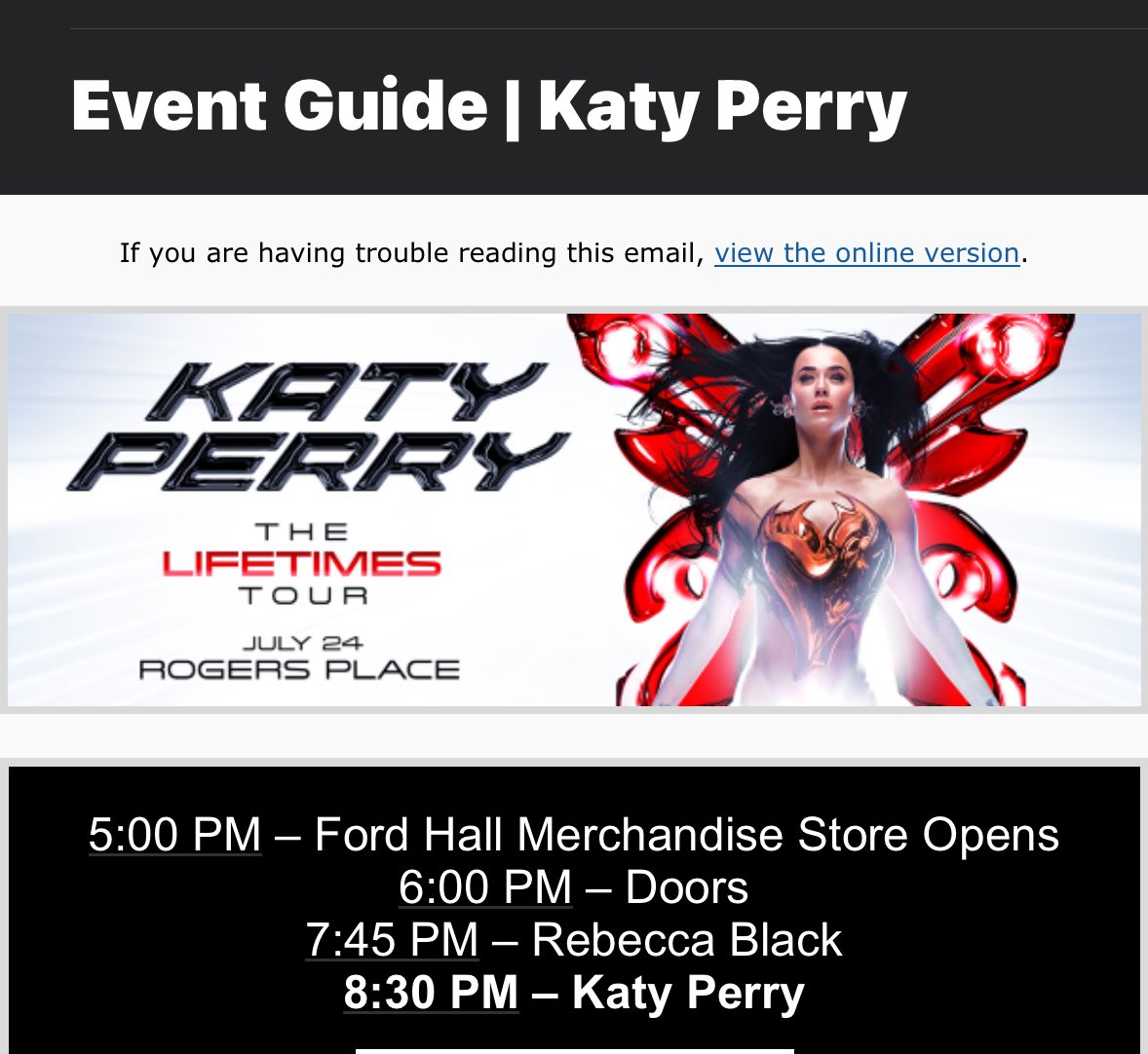 LIFETIMES!!!! <a href="/katyperry/">KATY PERRY</a> See you soon DARLING!!!