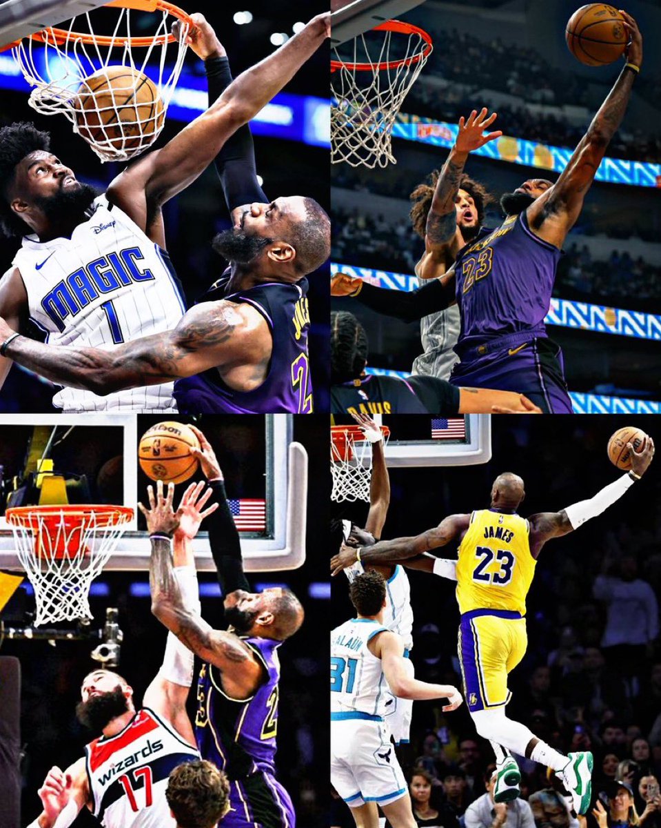 WITNESSKJ's tweet image. INSANE STAT: The only player to make 100% of their dunks last season on 50+ attempts — LeBron James
In Year 22, he was 71/71 on his dunks… 🤯
(via @NBA)