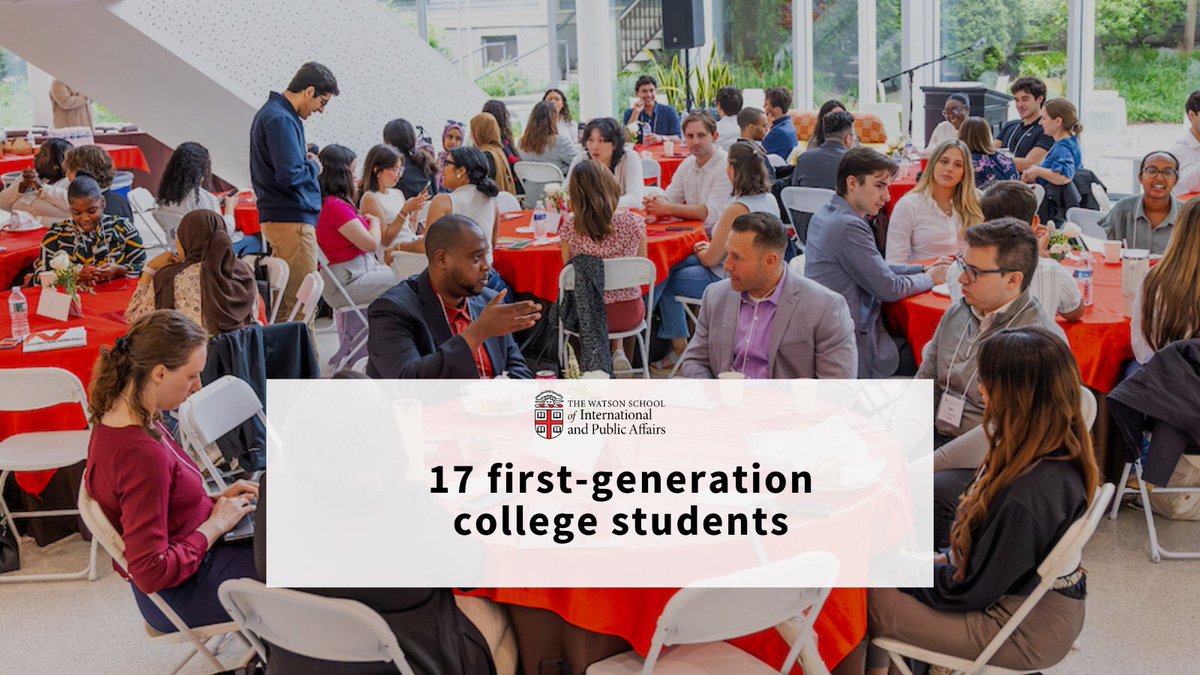 Watson_School's tweet image. Meet the newest #BrownMPA cohort! There are 66 students in the program, 4 are also earning a master's in public health from @Brown_SPH. We can’t wait to see how they’ll tackle today’s biggest challenges and drive positive change around the world!
ow.ly/c4Wr50WtwCm