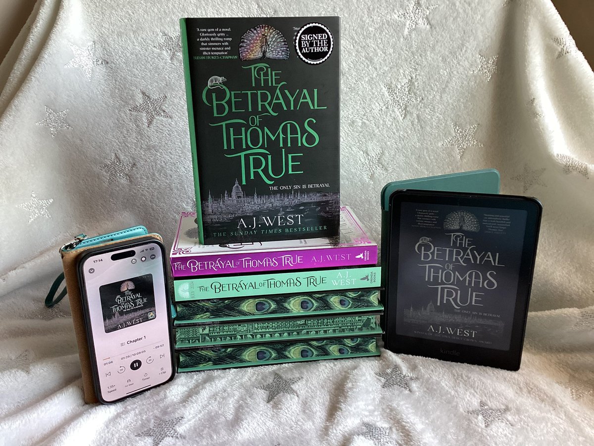 JenMedBkReviews's tweet image. Nothing beats a @bertsbooks delivery, and when it happens to be the paperback of The Betrayal of Thomas True by @AJWestAuthor thatβs doubly π
With a βfewβ copies of the hardback π¬ not a bad set all things considered.
bertsbooks.co.uk/product/the-beβ¦
@OrendaBooks #teamorenda #books