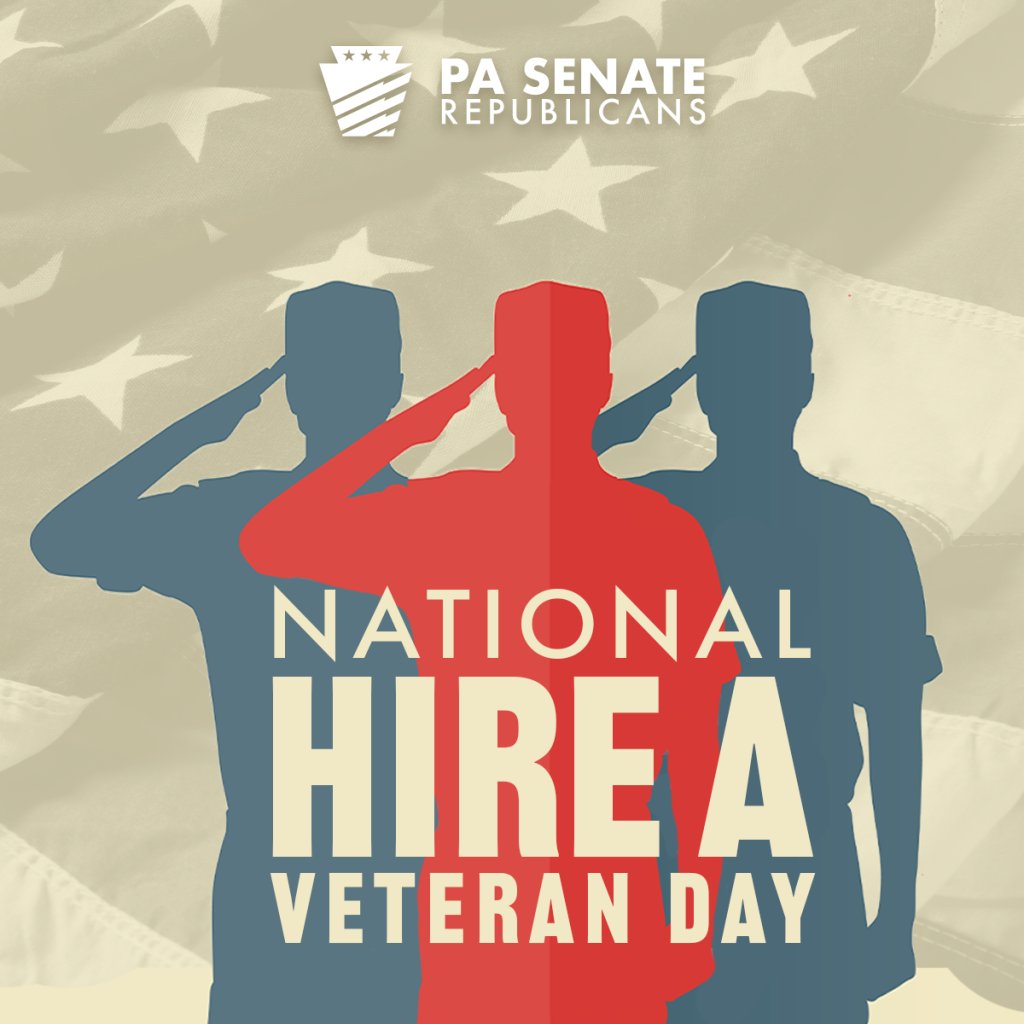 SenatorKimWard's tweet image. Today is National Hire a Veteran Day — a reminder that hiring a veteran means gaining a dedicated, skilled and mission-driven team member.
Let’s honor their service by opening doors to new opportunities.